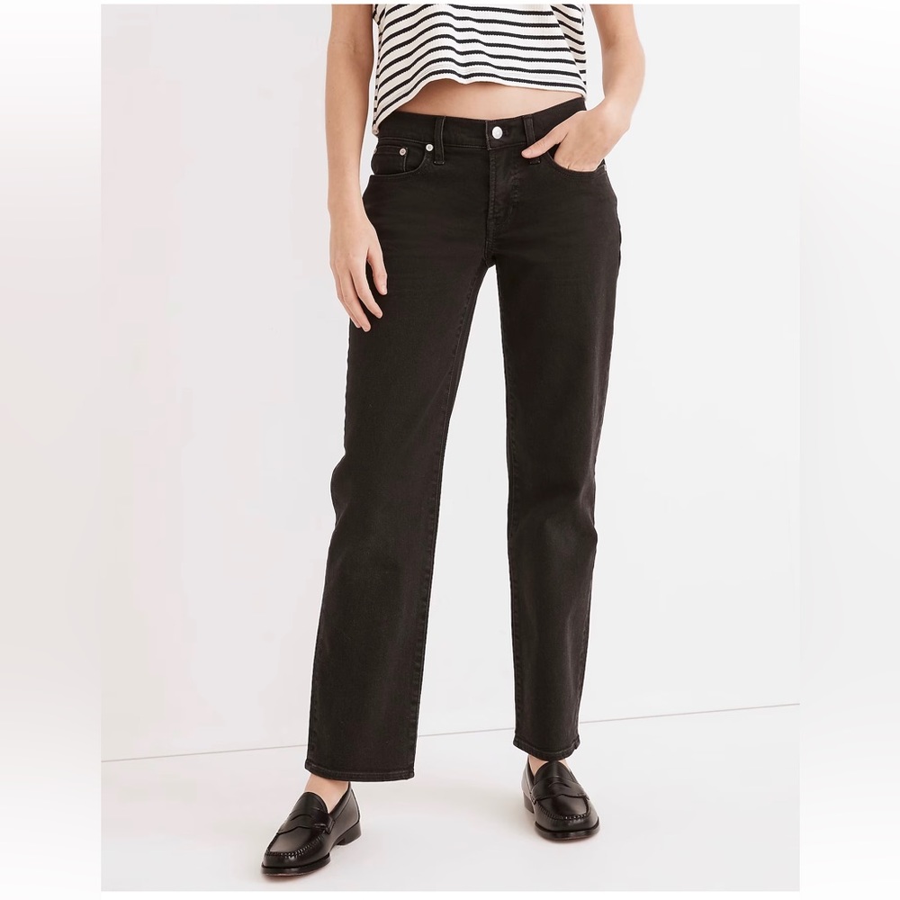 NWT Madewell Low-Rise Perfect Vintage Straight Jean in Lunar Wash